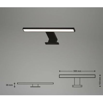 Briloner 2104-015 - LED Bathroom mirror lighting DUN LED/5W/230V 30 cm IP44