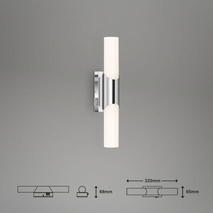 Briloner 2111-018 - LED Bathroom wall light SPLASH LED/6,5W/230V IP44