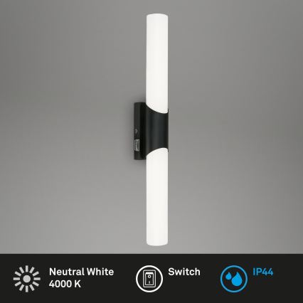 Briloner 2111-115 - LED Bathroom Mirror Light LED/11W/230V IP44 47 cm Black