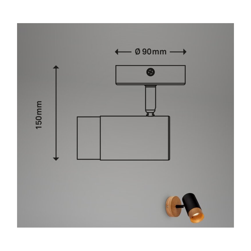 Briloner 2144015 - Wall spotlight SPOT 1xGU10/9W/230V