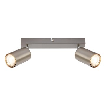 Briloner 2172-022 - SPOT spotlight 2xGU10/9W/230V matte chrome
