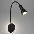 Briloner 2178015 - LED Flexible wall lamp 1xE14/10W/230V + LED/3W black