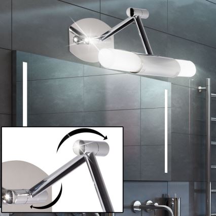 Briloner 2203-028 - LED Bathroom mirror light SPLASH 2xG9/2,5W/230V IP21