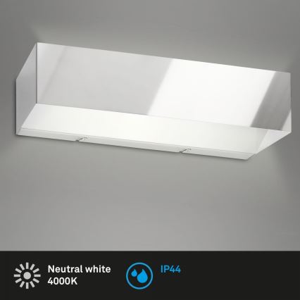 Briloner 2204-018 - LED Outdoor wall light LED/8W/230V IP44 shiny chrome