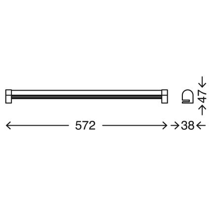 Briloner 2243-118 - LED Dimmable bathroom mirror lighting COOL&COSY LED/10W/230V 2700/4000K IP44