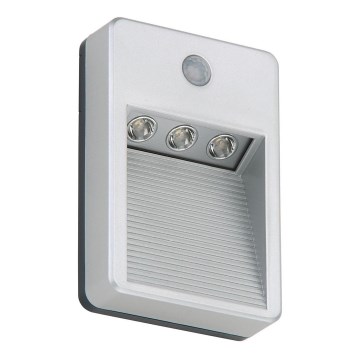 Briloner 2278-031 - LED Outdoor staircase lighting with sensor 3xLED/0,06W/3xAAA IP54