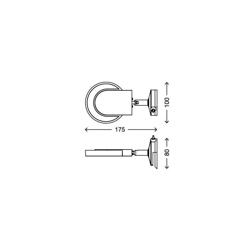 Briloner 2297-018 - LED Mirror lighting SURF 1xLED/4,5W/230V