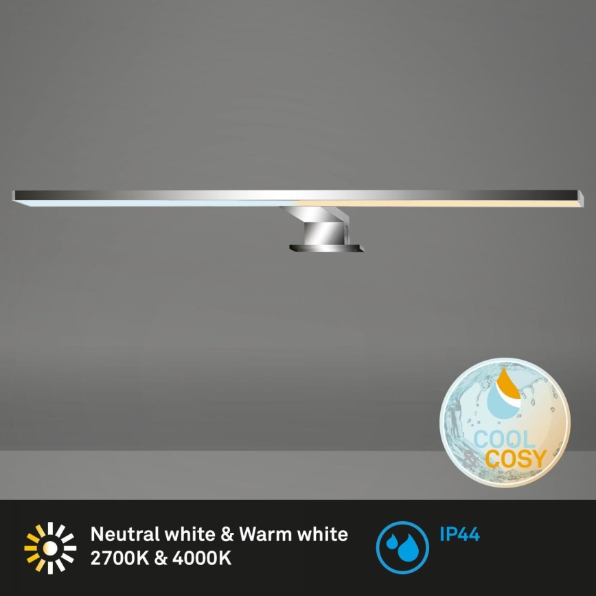 Briloner 2299-018 - LED Dimmable bathroom mirror lighting COOL&COSY LED/8W/230V 2700/4000K IP44