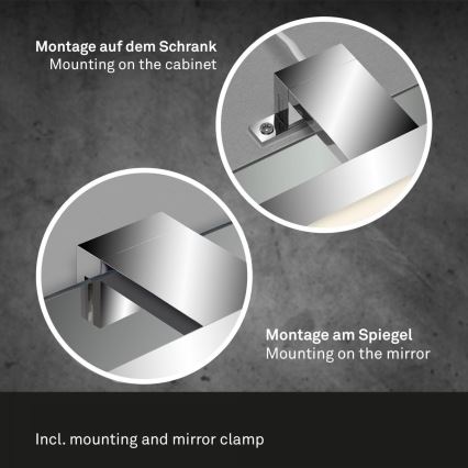 Briloner 2299-018 - LED Dimmable bathroom mirror lighting COOL&COSY LED/8W/230V 2700/4000K IP44