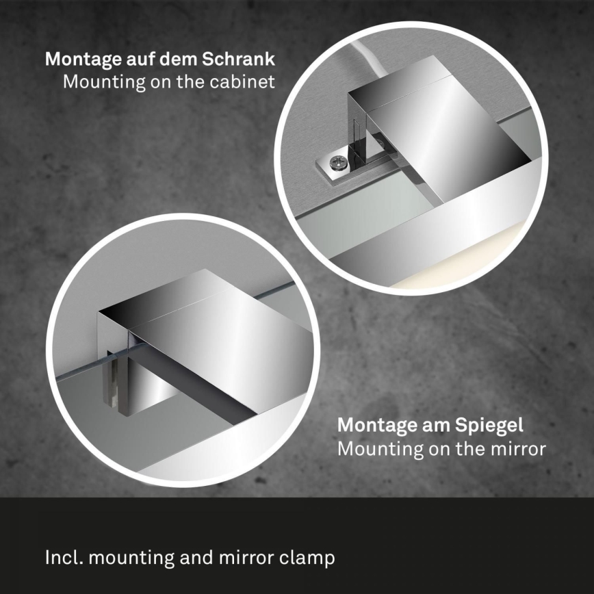 Briloner 2299-018 - LED Dimmable bathroom mirror lighting COOL&COSY LED/8W/230V 2700/4000K IP44