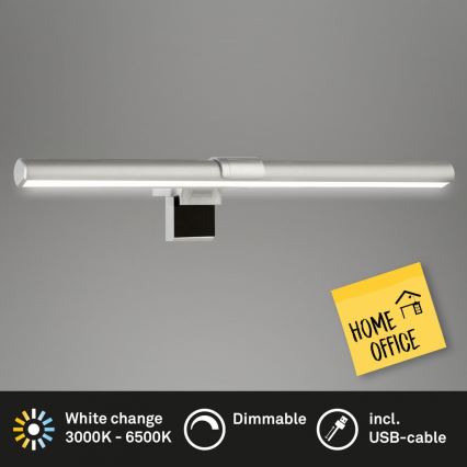 Briloner 2303-014 - LED Dimmable monitor lighting LED/3,5W/5V 3000/4500/6500K