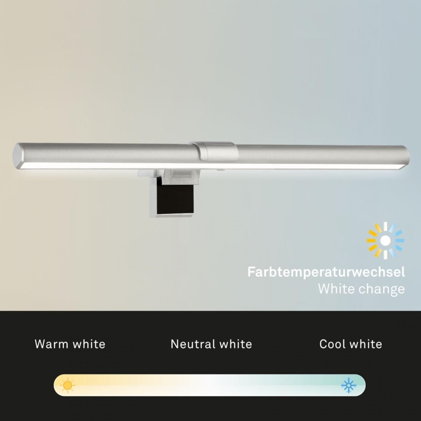 Briloner 2303-014 - LED Dimmable monitor lighting LED/3,5W/5V 3000/4500/6500K