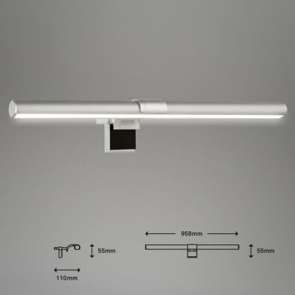 Briloner 2303-014 - LED Dimmable monitor lighting LED/3,5W/5V 3000/4500/6500K