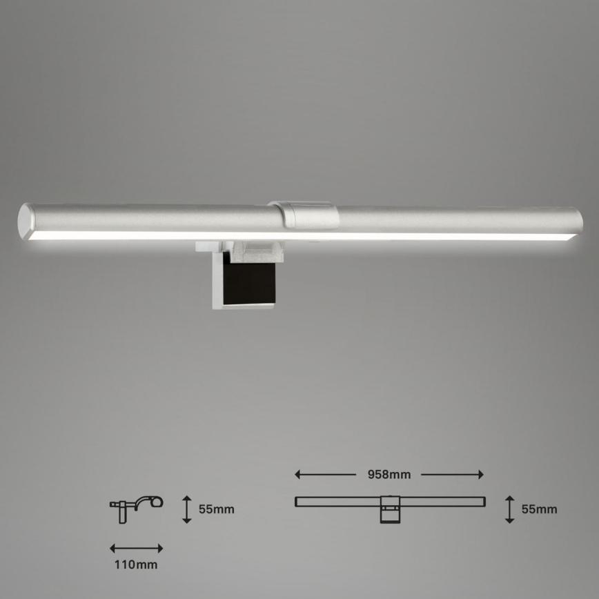 Briloner 2303-014 - LED Dimmable monitor lighting LED/3,5W/5V 3000/4500/6500K