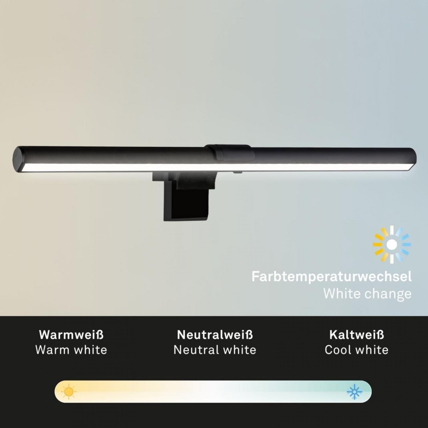 Briloner 2303-015 - LED Dimmable monitor lighting LED/3,5W/230V 2700/4000/6500K