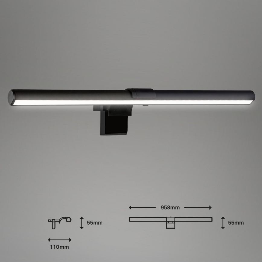Briloner 2303-015 - LED Dimmable monitor lighting LED/3,5W/230V 2700/4000/6500K