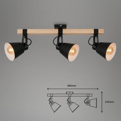 Briloner 2406-035 - Spotlight SPOT 3xE27/40W/230V