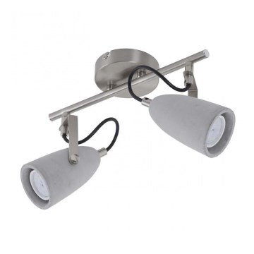 Briloner 2529-022 - LED Spotlight THIMBLE 2xGU10/5W/230V concrete