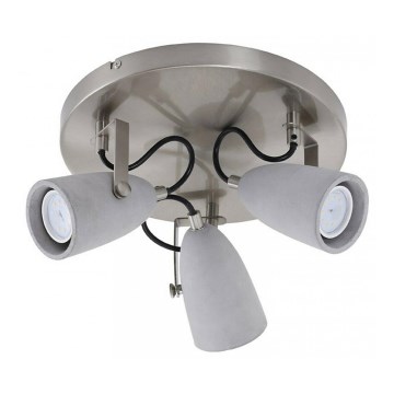 Briloner 2529-032 - LED Spotlight THIMBLE 3xGU10/5W/230V concrete