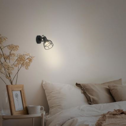 Briloner 2669-015 - Wall spotlight RETRO 1xE14/25W/230V black