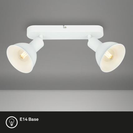 Briloner 2674-026 - Spotlight RETRO 2xE14/25W/230V white