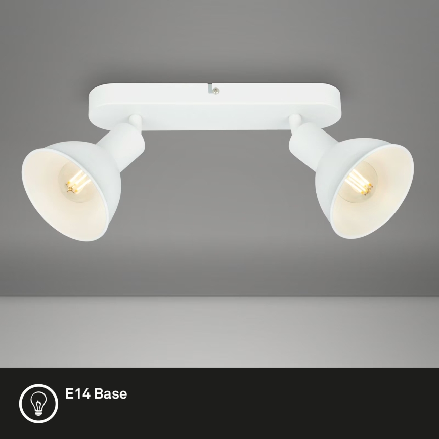 Briloner 2674-026 - Spotlight RETRO 2xE14/25W/230V white