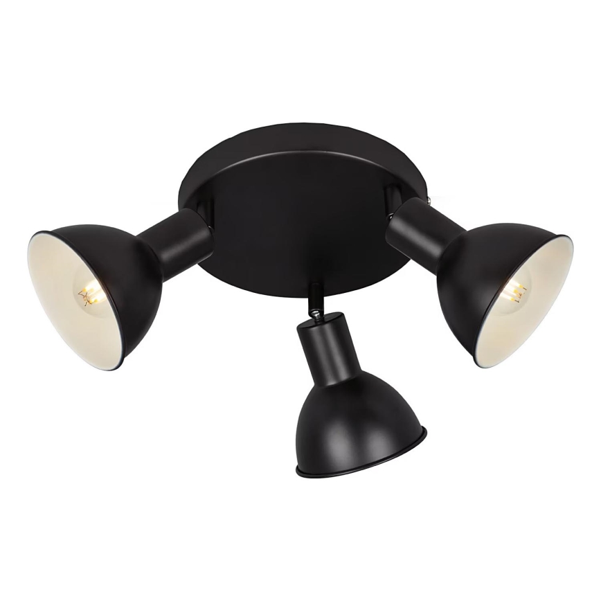 Briloner 2674-035 - Spotlight RETRO 3xE14/25W/230V black