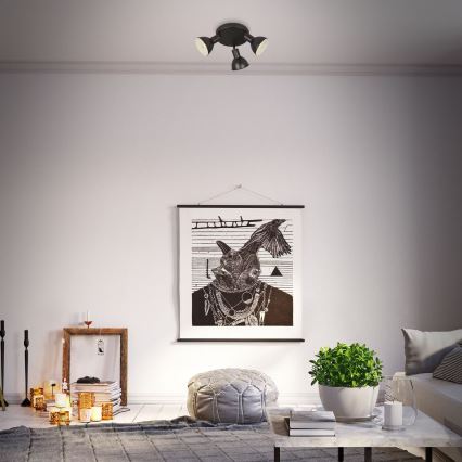 Briloner 2674-035 - Spotlight RETRO 3xE14/25W/230V black