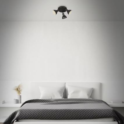 Briloner 2674-035 - Spotlight RETRO 3xE14/25W/230V black