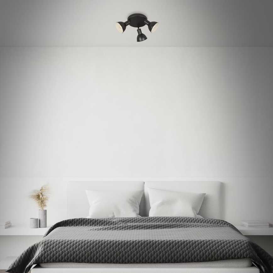 Briloner 2674-035 - Spotlight RETRO 3xE14/25W/230V black