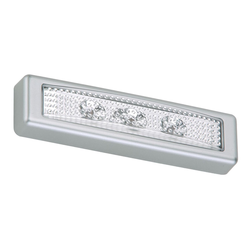 Briloner 2689-034 - LED Touch orientation light LERO LED/0,18W/3xAAA silver