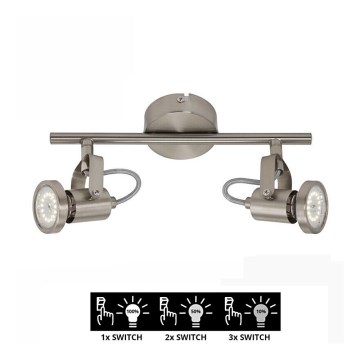 Briloner 2712-022 - LED Dimming spotlight SEMPLICE 2xGU10/5W/230V