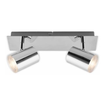 Briloner 2731-028 - BANYO Bathroom spotlight 2xGU10/5W/230V IP44 polished chrome