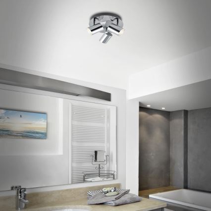 Briloner 2731-038 - CUP 3xGU10/5W/230V Spotlight, Polished Chrome