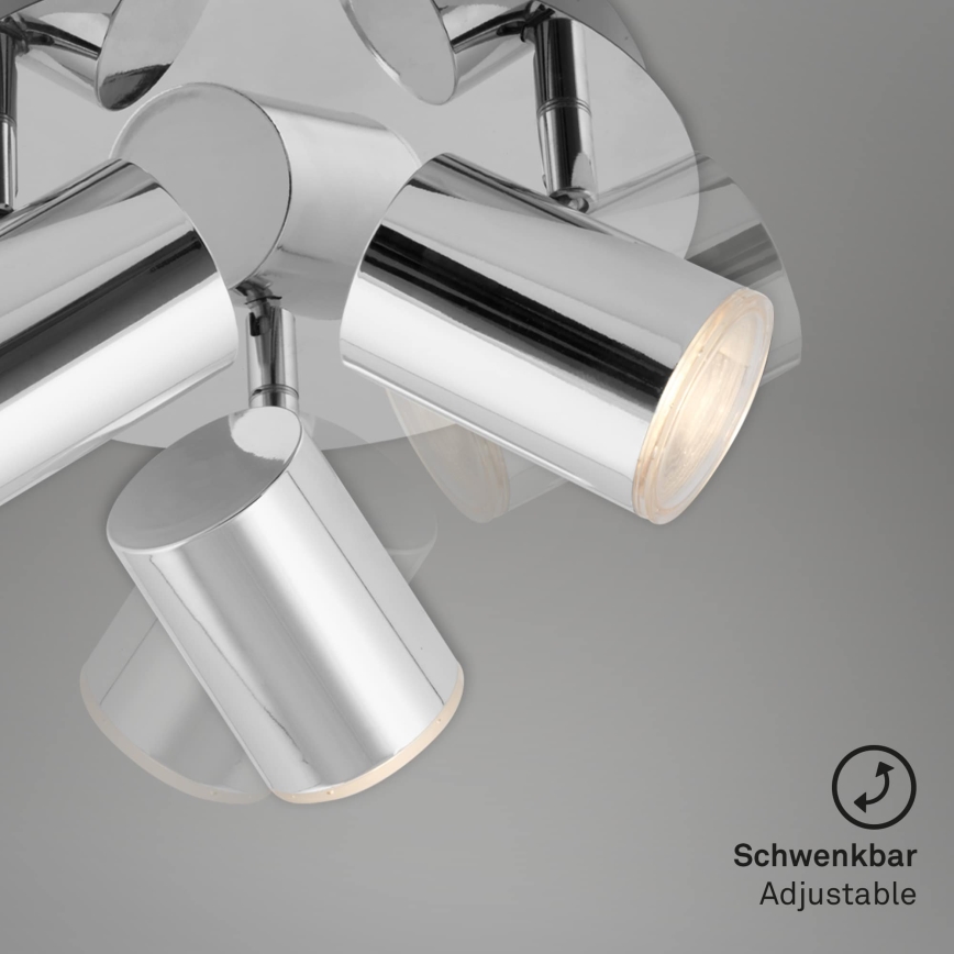 Briloner 2731-038 - CUP 3xGU10/5W/230V Spotlight, Polished Chrome