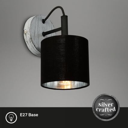 Briloner 2737-014 - Wall light SILVER CRAFTED 1xE14/25W/230V
