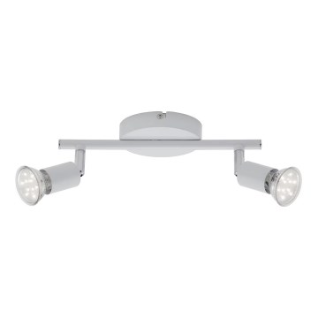 Briloner 2767-026 - LED Spotlight 2xGU10/6W/230V white