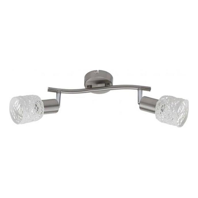 Briloner 2826-022 - Spotlight SPOT 2xE14/6W/230V matte chrome