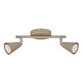Briloner 2849-027 - LED Spotlight GOLD BASIC 2xGU10/5W/230V