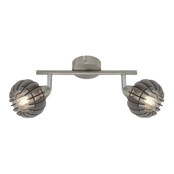 Briloner 2852- 026 - Spotlight RETRO 2xE14/5,5W/230V rubber tree