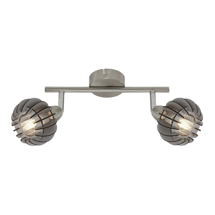 Briloner 2852- 026 - Spotlight RETRO 2xE14/5,5W/230V rubber tree