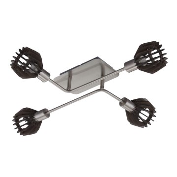 Briloner 2854-042 - Surface-mounted chandelier 4xE14/5,5W/230V rubber tree