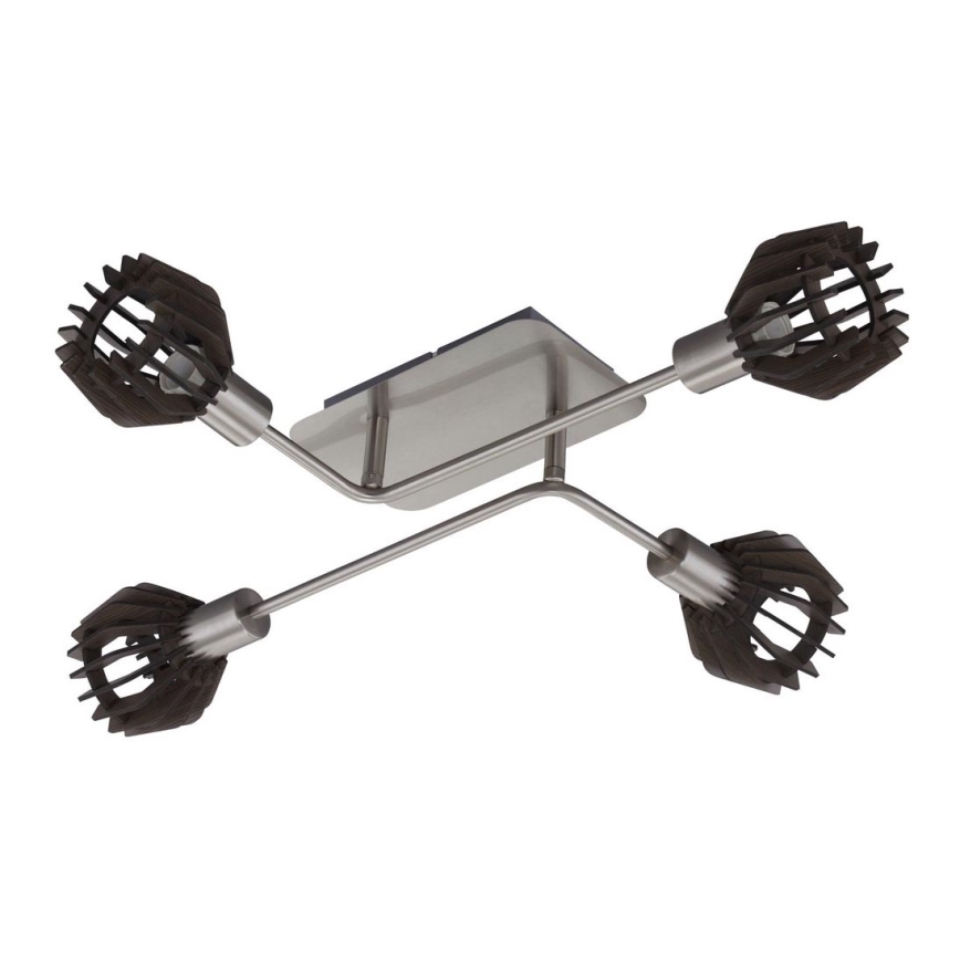 Briloner 2854-042 - Surface-mounted chandelier 4xE14/5,5W/230V rubber tree