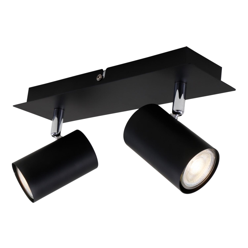 Briloner 2857-025 - Spotlight SPOT 2xGU10/40W/230V black