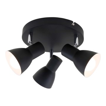 Briloner 2860-035 - CUP 3-light spotlight 3xE14/25W/230V black