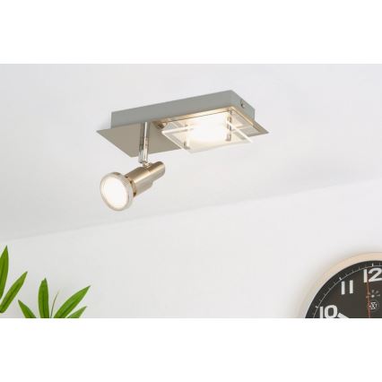 Briloner 2879-022 - LED Ceiling light COMBINATA 1xGU10/3W + LED/5W/230V