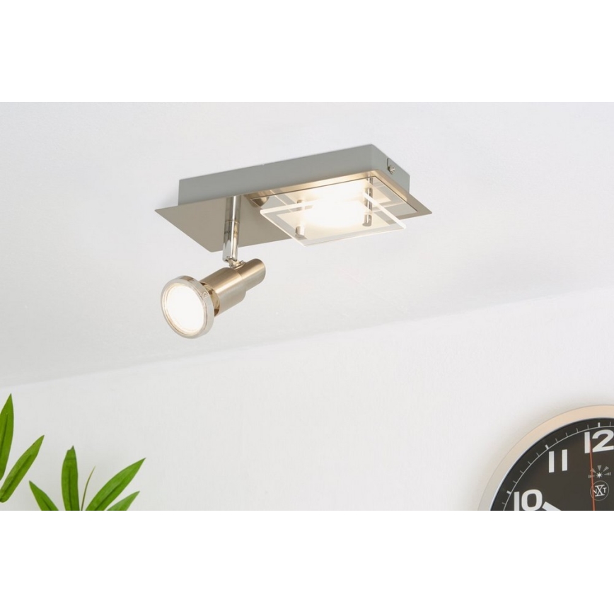 Briloner 2879-022 - LED Ceiling light COMBINATA 1xGU10/3W + LED/5W/230V
