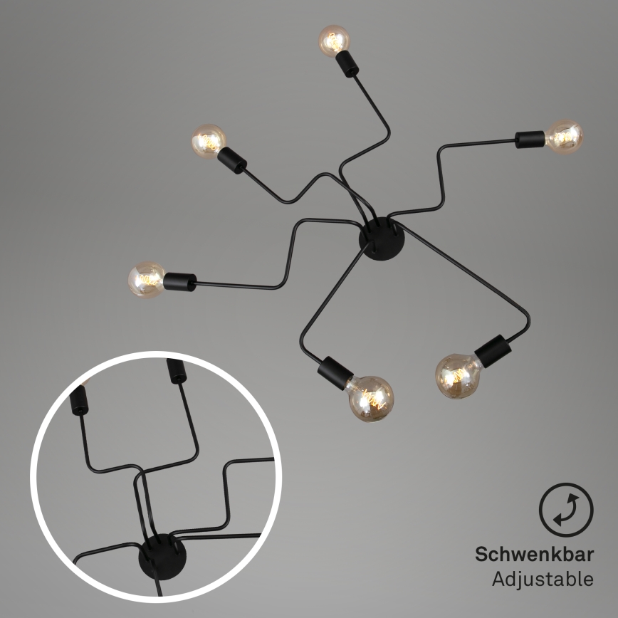 Briloner 2887-065 - Surface-mounted chandelier FARETTO 6xE27/60W/230V