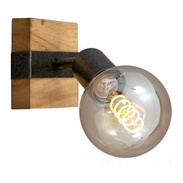 Briloner 2900-011 - Wall spotlight WOOD BASIC 1xE27/25W/230V
