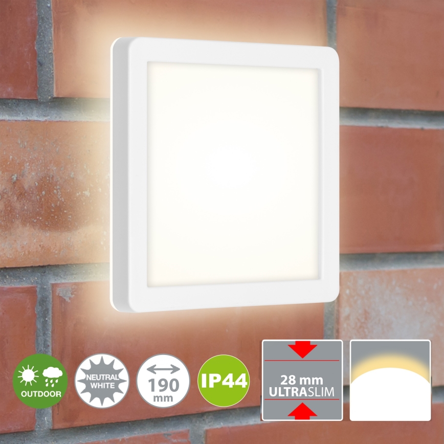 Briloner 3010-016 - LED Ceiling light LED/8W/230V 19x19 cm white IP44